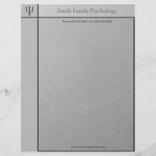 Psykolog Letterhead Brevhuvud