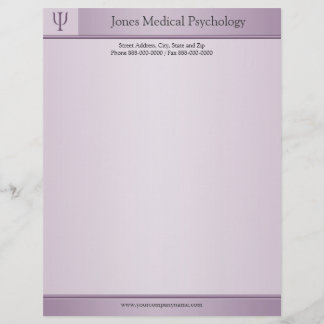 Psykolog Letterhead Brevhuvud