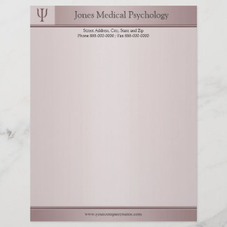 Psykolog Letterhead Brevhuvud
