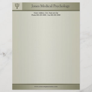 Psykolog Letterhead Brevhuvud