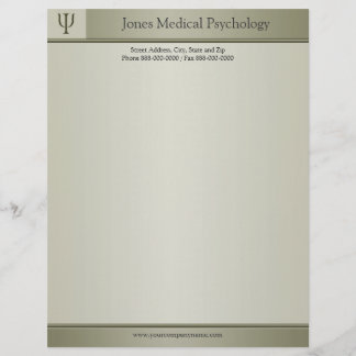 Psykolog Letterhead Brevhuvud