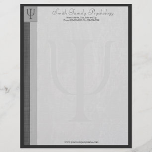 Psykolog Letterhead Brevhuvud
