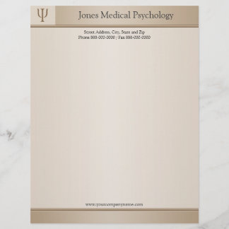 Psykolog Letterhead Brevhuvud