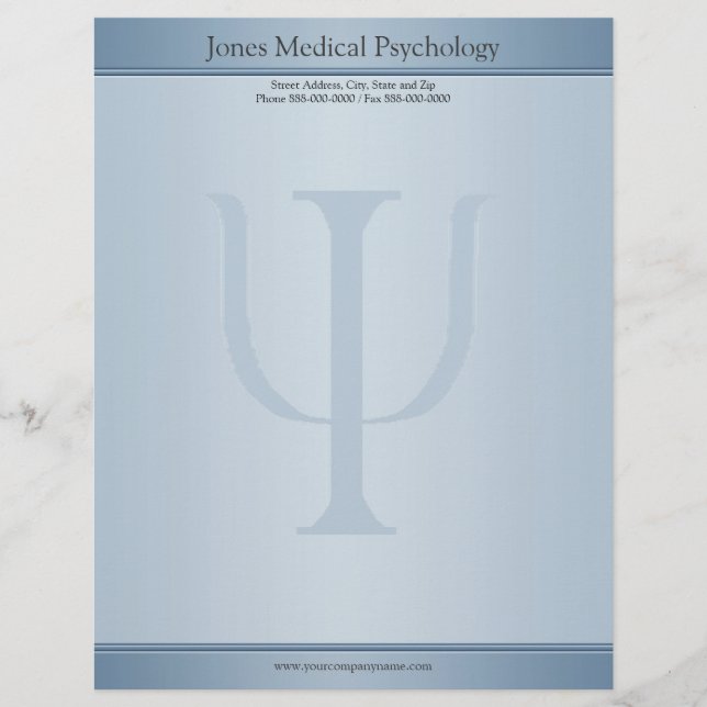 Psykolog Letterhead Brevhuvud (Framsida)