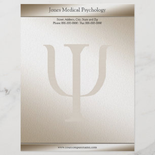 Psykolog Letterhead Brevhuvud