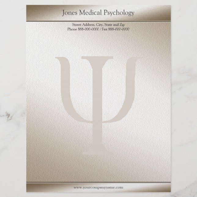 Psykolog Letterhead Brevhuvud (Framsida)
