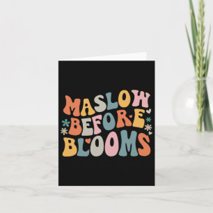 Psykolog Maslow Före Bloom Sped Teacher Clro Kort