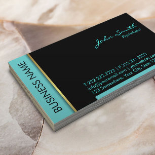 Psykolog Modern Teal Gräns Visitkort