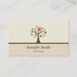 Psykolog - Naturligt tema för Elegant Visitkort