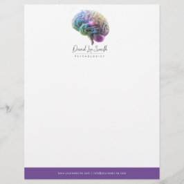 psykolog / neurolog brevhuvud