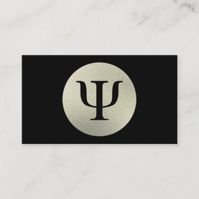 Psykolog Psi-symbol Visitkort (Framsida)