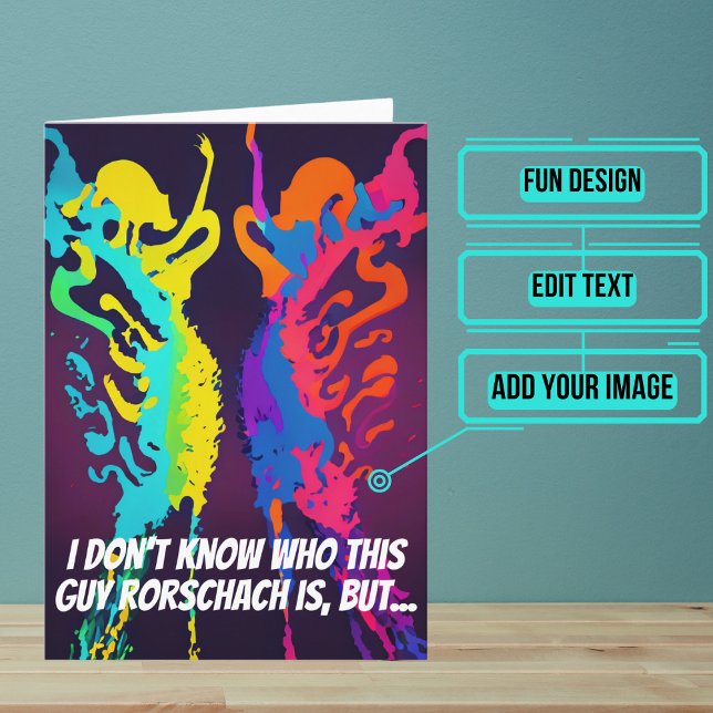 Psykolog Psychiatrist eller Counselday Birthday Kort (This makes for the perfect card for that talented psychologist or psychiatrist friend of yours.)
