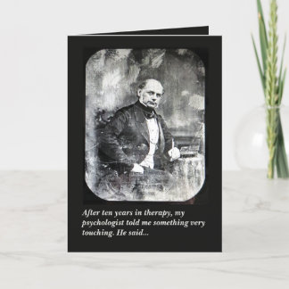 Psykolog psykologi humoristisk gratulationskort kort