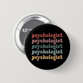 Psykolog Retro Psychology Student Studenten Knapp