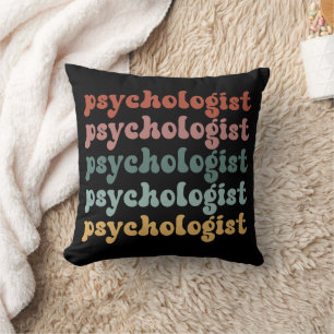 Psykolog Retro Psychology Student Studenten Kudde