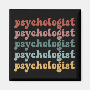 Psykolog Retro Psychology Student Studenten Magnet