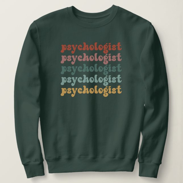 Psykolog Retro Psychology Student Studenten T Shirt (Design framsida)