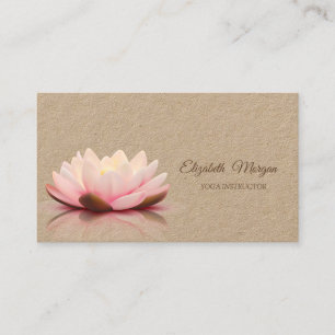 Psykolog Terapeut, Lotus, Yoga Visitkort