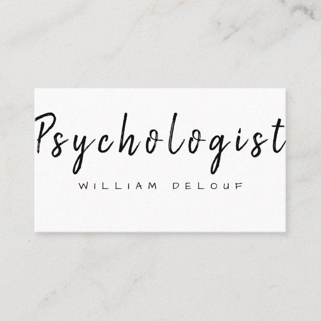 Psykolog Terapeut Mental Hälsa Visitkort (Framsida)