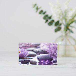Psykolog Terapeut Zenstenar,Violett Lotus Visitkort