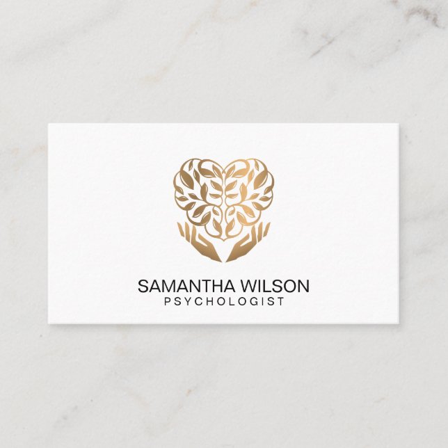 Psykolog Therapist Counselor Psychiatrist Buss Visitkort (Framsida)