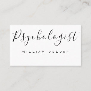 Psykolog Therapist Metall Health Visitkort