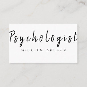 Psykolog Therapist Metall Health Visitkort