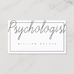 Psykolog Therapist Metall Health Visitkort
