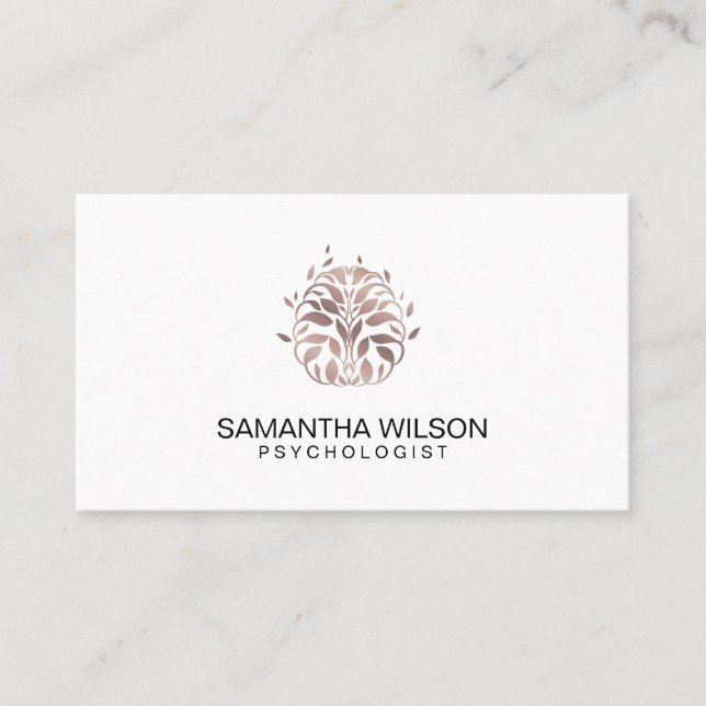 Psykolog Therapy Counselor Psychiatrist Brain Visitkort (Framsida)