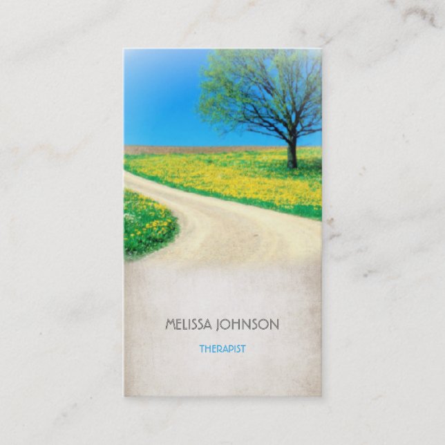 Psykologen affärskontakt för personlig terapeut visitkort (Framsida)