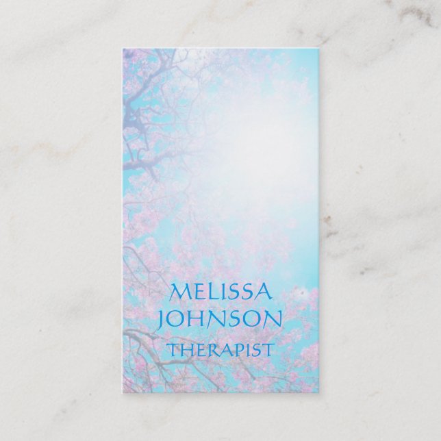 Psykologen affärskontakt för personlig terapeut visitkort (Framsida)