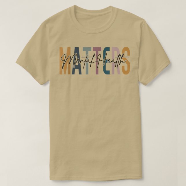 Psykologen är vänlig mot psykisk hälsa t shirt (Design framsida)