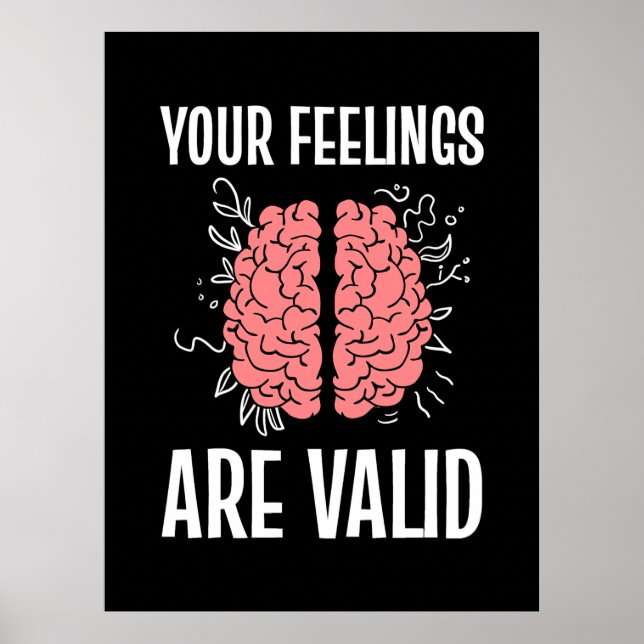 Psykologen dina känslor är giltiga poster (Framsidan)