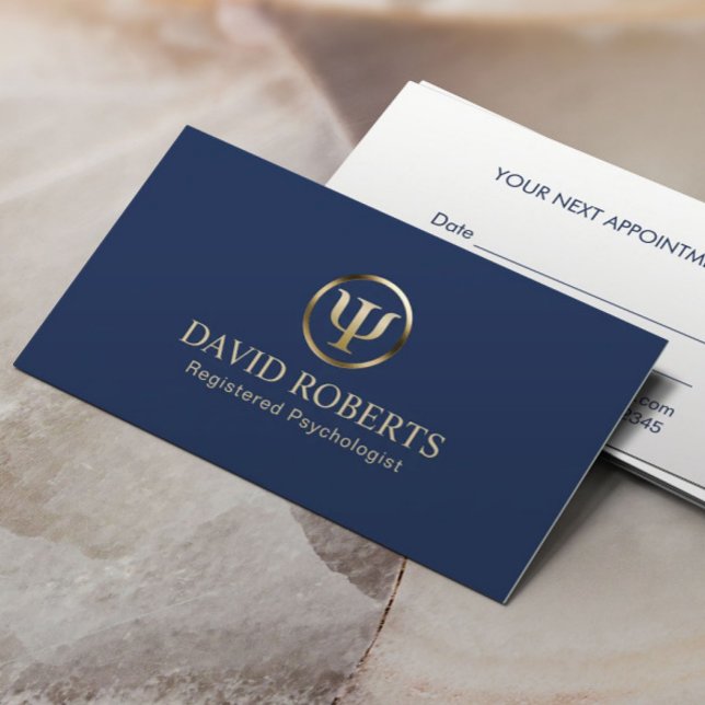 Psykologen rådgivarflottan och Guld Möte Tidsbeställning Kort (Skapare uppladdad)