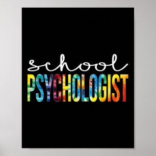 Psykologen Tie Dye Uppskrivningsdag tillbaka till Poster