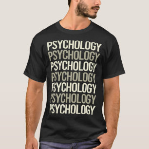 Psykologen vit text t shirt