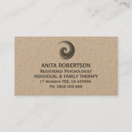 Psykologer Möte Affärskort Tidsbeställning Kort