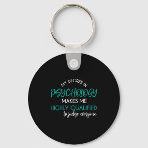 Psykologi Degree Funny Sarkastic Psycholog Psy Nyckelring