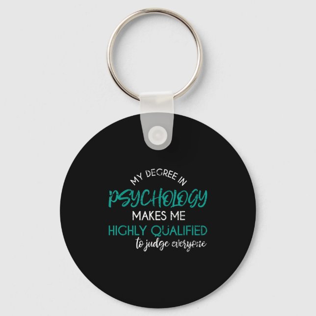 Psykologi Degree Funny Sarkastic Psycholog Psy Nyckelring (Framsida)