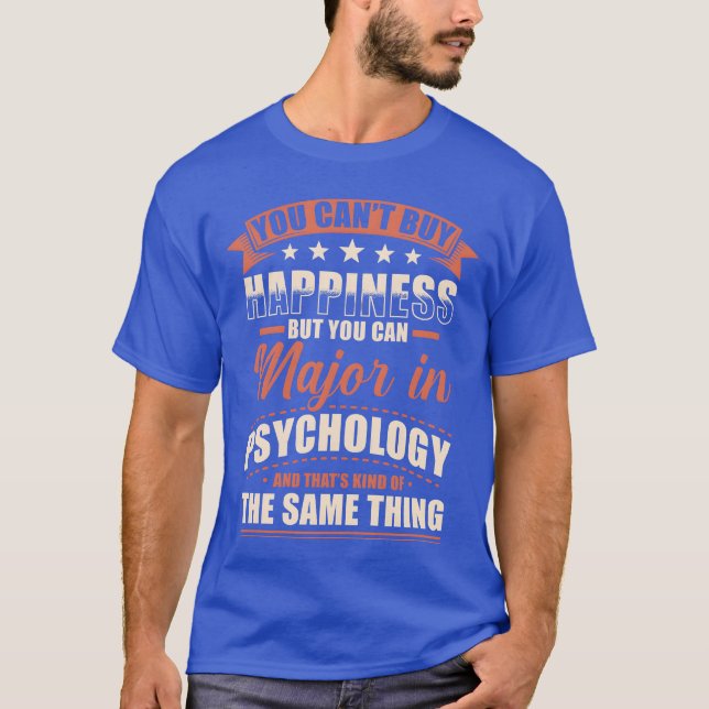 Psykologi huvudämne retro t shirt (Framsida)
