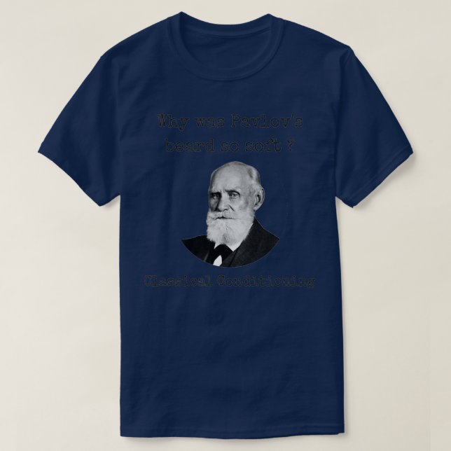 Psykologi Pavlovs skäggsskämt Classical Conditioni T Shirt (Design framsida)