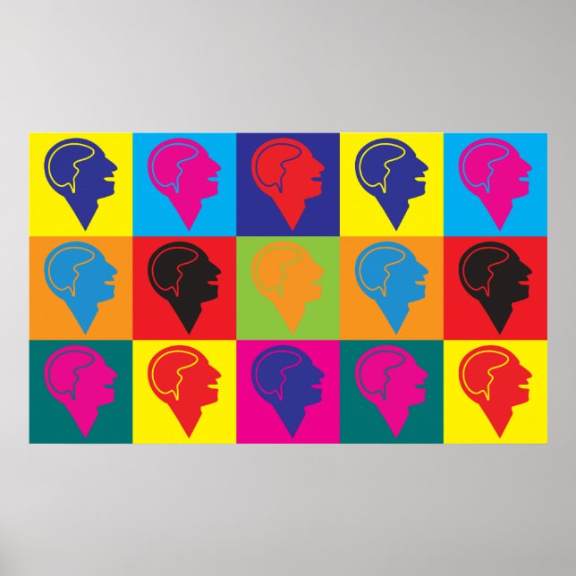 Psykologi, pop Art Poster (Framsidan)