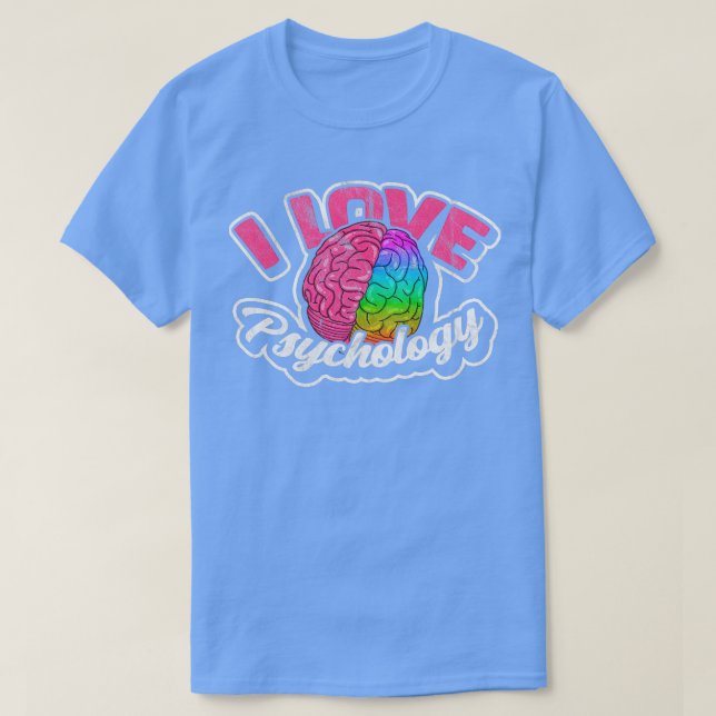 Psykologi Psykolog Therapist I Kärlek Psyche 2 T Shirt (Design framsida)