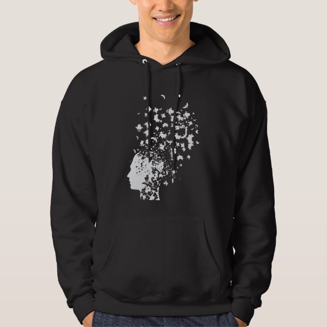 Psykologi Rorschach Card Mind Inkblot test Hoodie (Framsida)