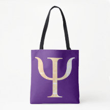Psykologi Science Symbol Lila Tote Bag