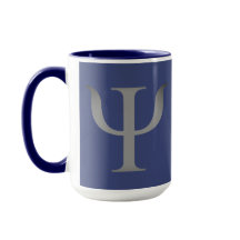 Psykologi Science Symbol Navy Blue Mugg