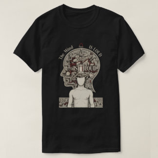 Psykologi Streetwear | Mörkt Sinneslabyrint-grafik T Shirt