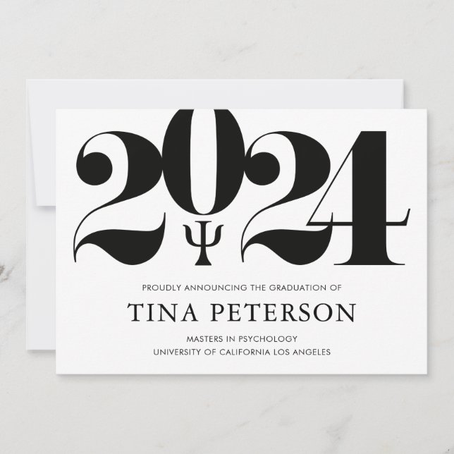 Psykologi Studenten-meddelande Inbjudningar (Framsida)