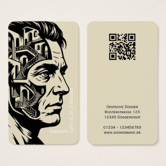 Psykologi Surreal Labyrint Sinnes Terapi QR-kod Visitkort