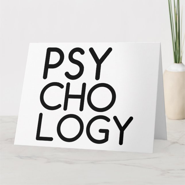 PSYKOLOGI TACK KORT (Framsida)